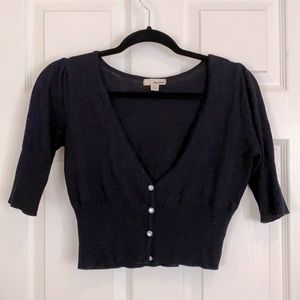Black cardigan by Beulah.